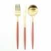 クチポール（Cutipol） GOA/ゴア レッドマットゴールド ディナー3点セット（ディナーナイフ・ディナーフォーク・ディナースプーン） [ネコポス対応可(6セットまで)]