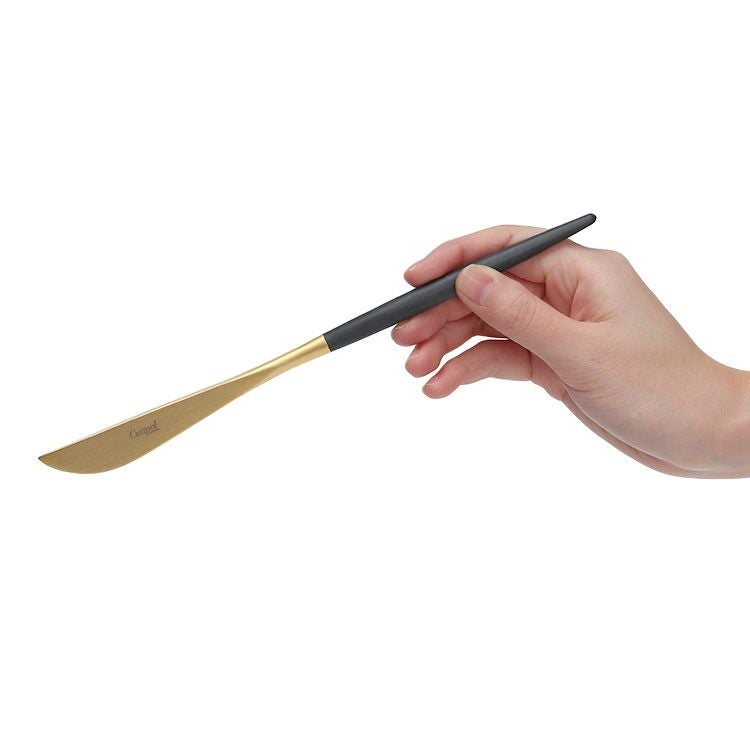 クチポール（Cutipol） GOA/ゴア ブラックマットゴールド ディナーナイフ/テーブルナイフ GO03GB [ネコポス対応可(18点まで)]