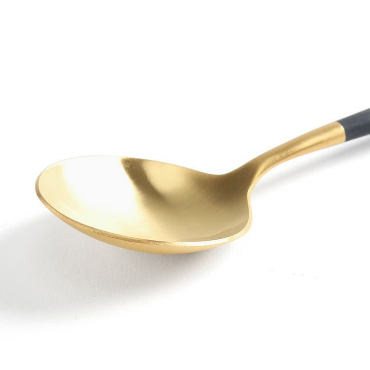 クチポール（Cutipol） GOA/ゴア ブラックマットゴールド ディナースプーン/テーブルスプーン GO05GB [ネコポス対応可(18点まで)]