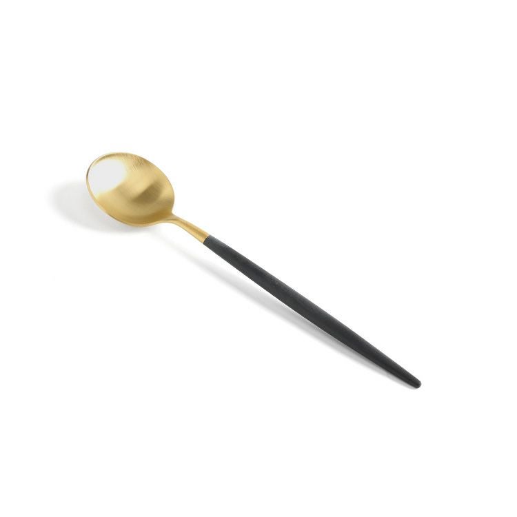 クチポール（Cutipol） GOA/ゴア ブラックマットゴールド デザートスプーン GO08GB [ネコポス対応可(18点まで)]
