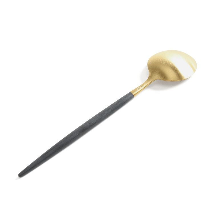クチポール（Cutipol） GOA/ゴア ブラックマットゴールド デザートスプーン GO08GB [ネコポス対応可(18点まで)]