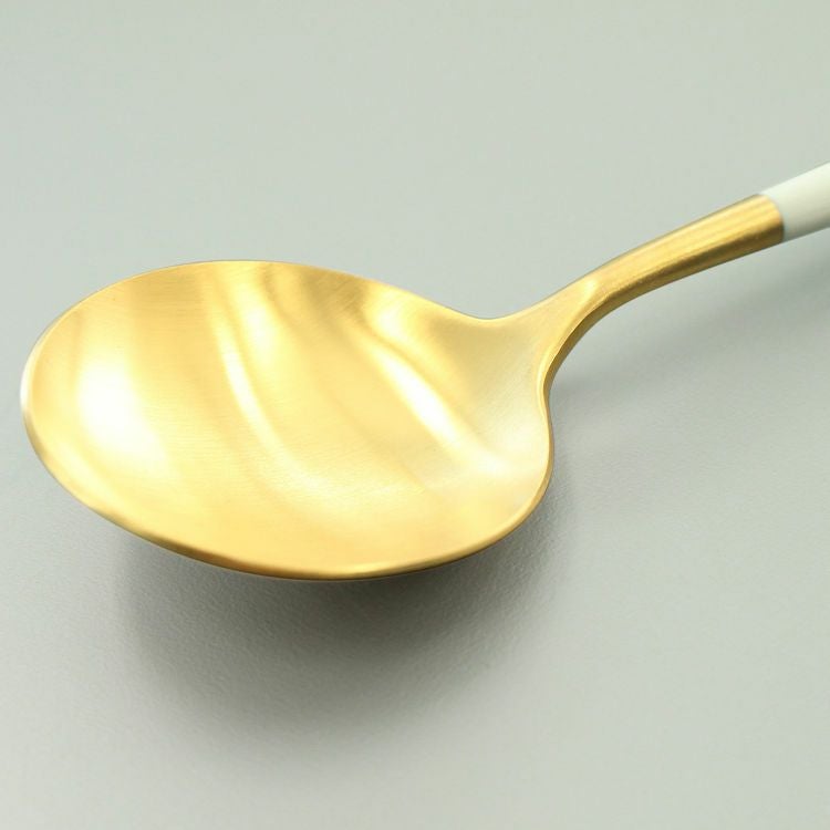 クチポール（Cutipol） GOA/ゴア ホワイトマットゴールド ディナースプーン/テーブルスプーン GO05WGB [ネコポス対応可(18点まで)]