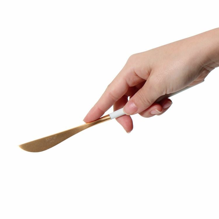 クチポール（Cutipol） GOA/ゴア ホワイトマットゴールド デザートナイフ GO06WGB [ネコポス対応可(18点まで)]