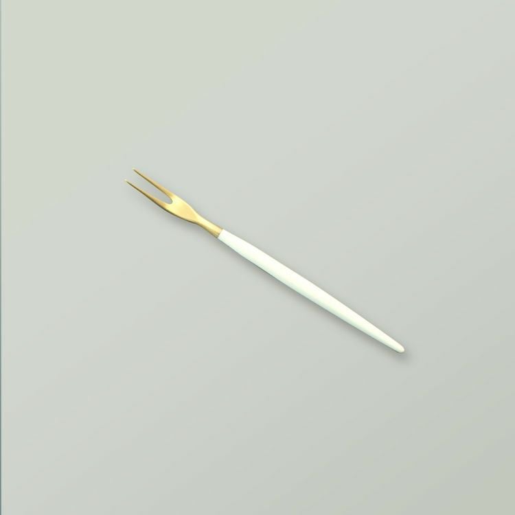 クチポール（Cutipol） GOA/ゴア ホワイトマットゴールド ミニフォーク [ネコポス対応可(18点まで)]