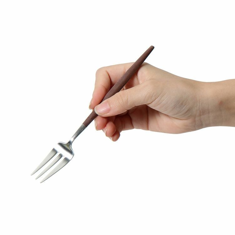 クチポール（Cutipol） GOA/ゴア ブラウン ケーキフォーク／ペストリーフォーク GO24B [ネコポス対応可(18点まで)]