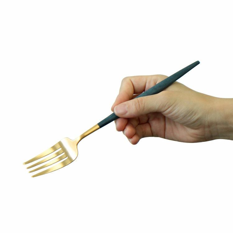 クチポール（Cutipol） GOA/ゴア ブルーマットゴールド ディナーフォーク/テーブルフォーク GO04GBL [ネコポス対応可(18点まで)]