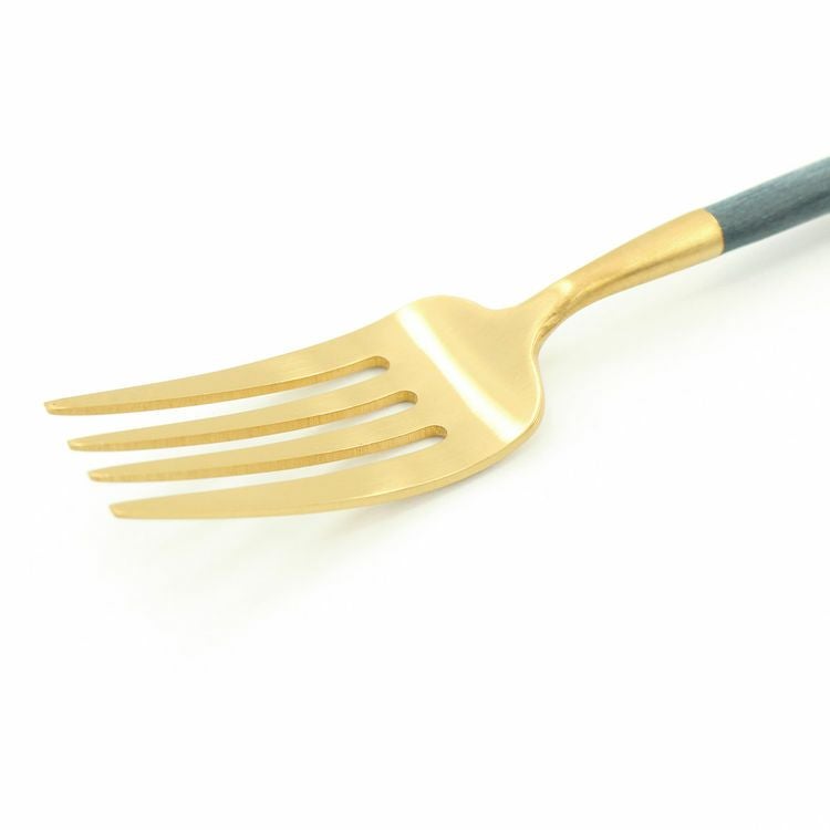 クチポール（Cutipol） GOA/ゴア ブルーマットゴールド デザートフォーク GO07GBL [ネコポス対応可(18点まで)]