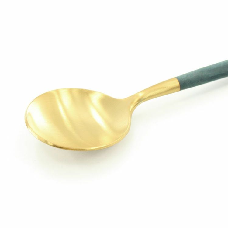 クチポール（Cutipol） GOA/ゴア ブルーマットゴールド コーヒー/ティー スプーン GO11GBL [ネコポス対応可(18点まで)]