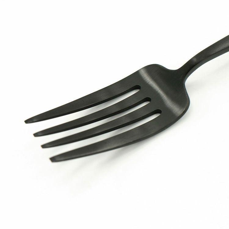 クチポール（Cutipol） MOON MATT/ムーンマット ブラック デザートフォーク [ネコポス対応可(18点まで)]