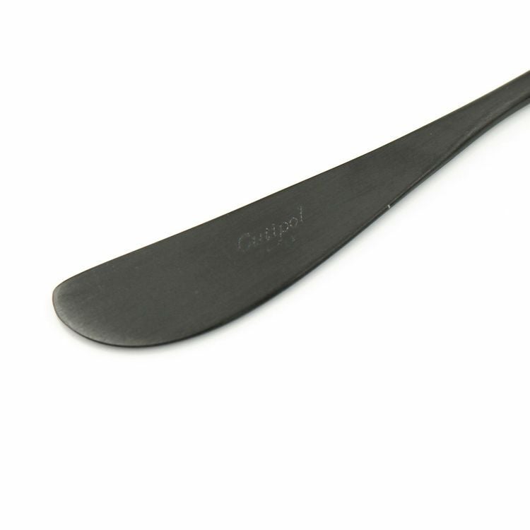 クチポール（Cutipol） MOON MATT/ムーンマット ブラック バターナイフ [ネコポス対応可(18点まで)]
