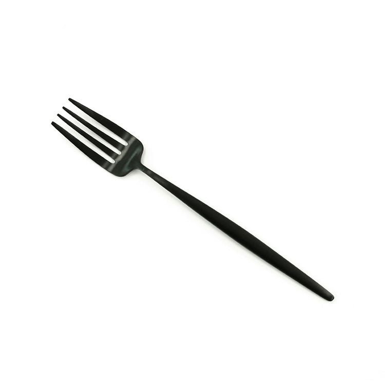 クチポール（Cutipol） MOON MATT/ムーンマット ブラック デザート3点（デザートナイフ・デザートフォーク・デザートスプーン） [ネコポス対応可(6セットまで)]