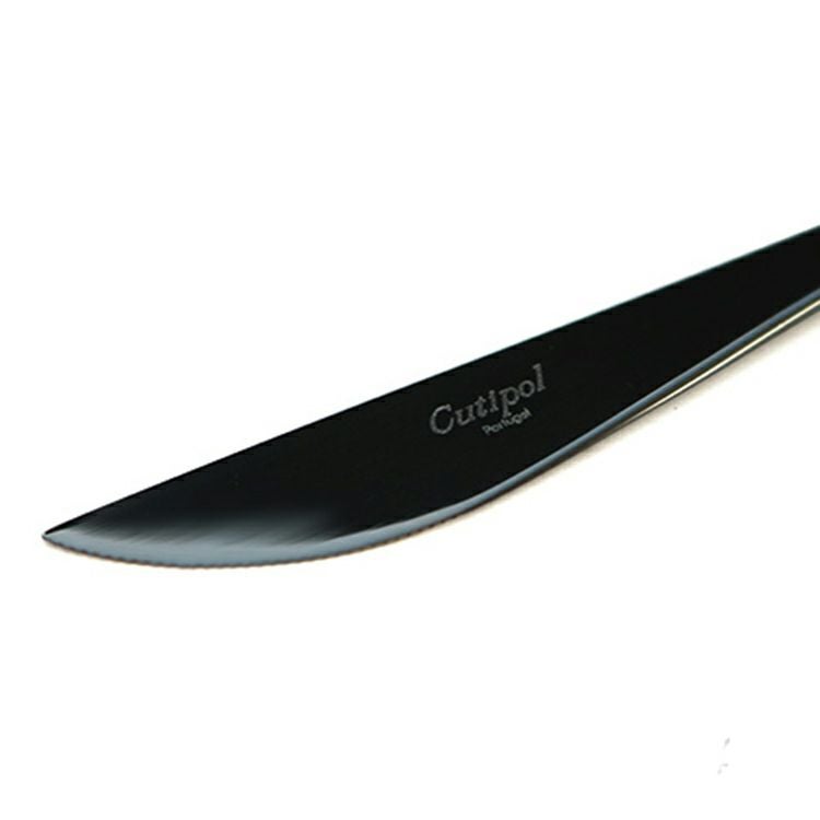 クチポール（Cutipol） MOON MIRROR/ムーンミラー ブラック ディナーナイフ/ テーブルナイフ MO03BL [ネコポス対応可(18点まで)]