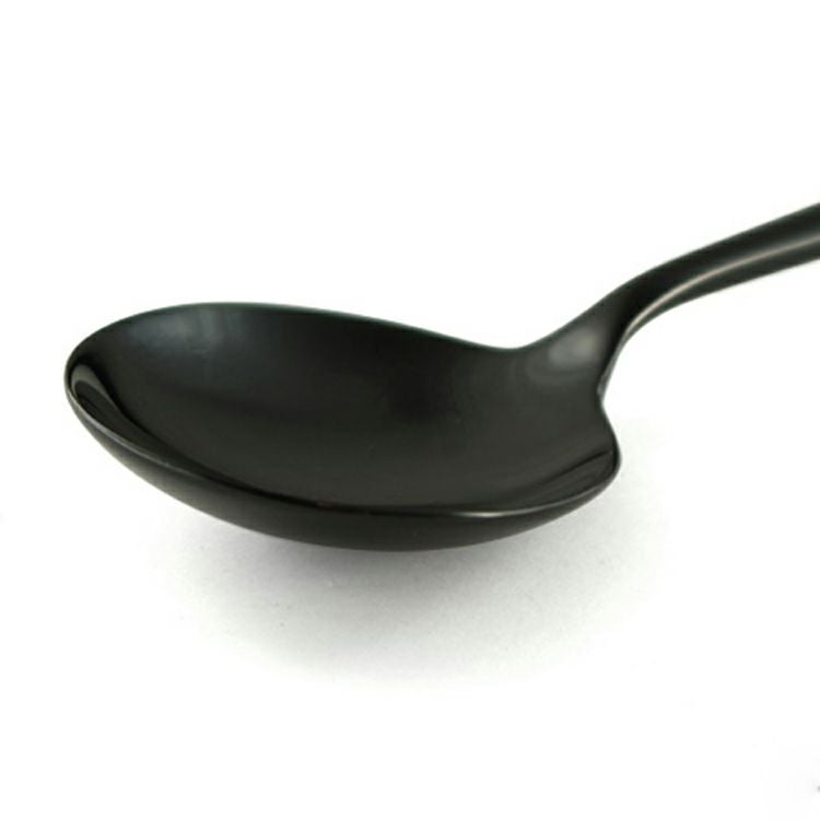 クチポール（Cutipol） MOON MIRROR/ムーンミラー ブラック デザートスプーン MO08BL [ネコポス対応可(18点まで)]