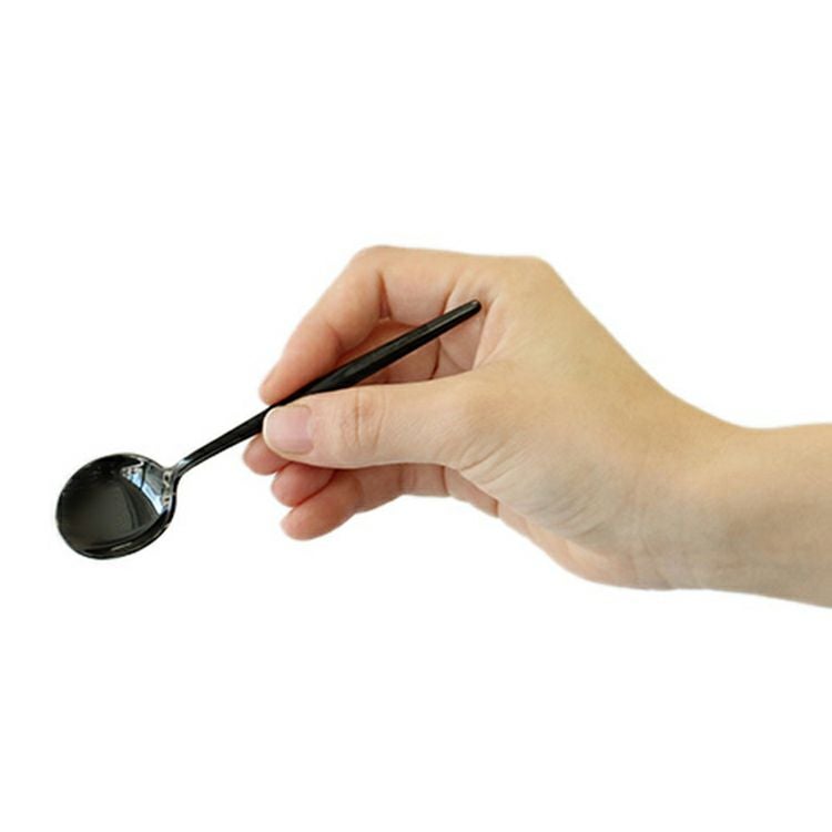 クチポール（Cutipol） MOON MIRROR/ムーンミラー ブラック コーヒー/ティースプーン MO11BL [ネコポス対応可(18点まで)]
