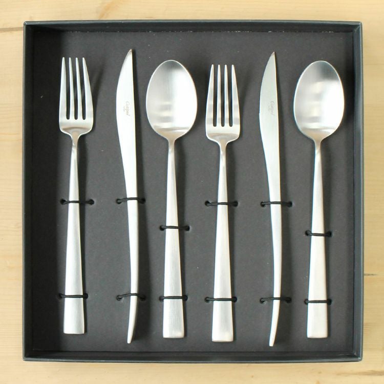 0422-091 美品　Cutipol　クチポール　マットシルバー　DUNA　デュナ　カトラリーセット　スプーン　フォーク DUNA Matte Silver [ デュナ マット シルバー ] | クチポール(Cutipol