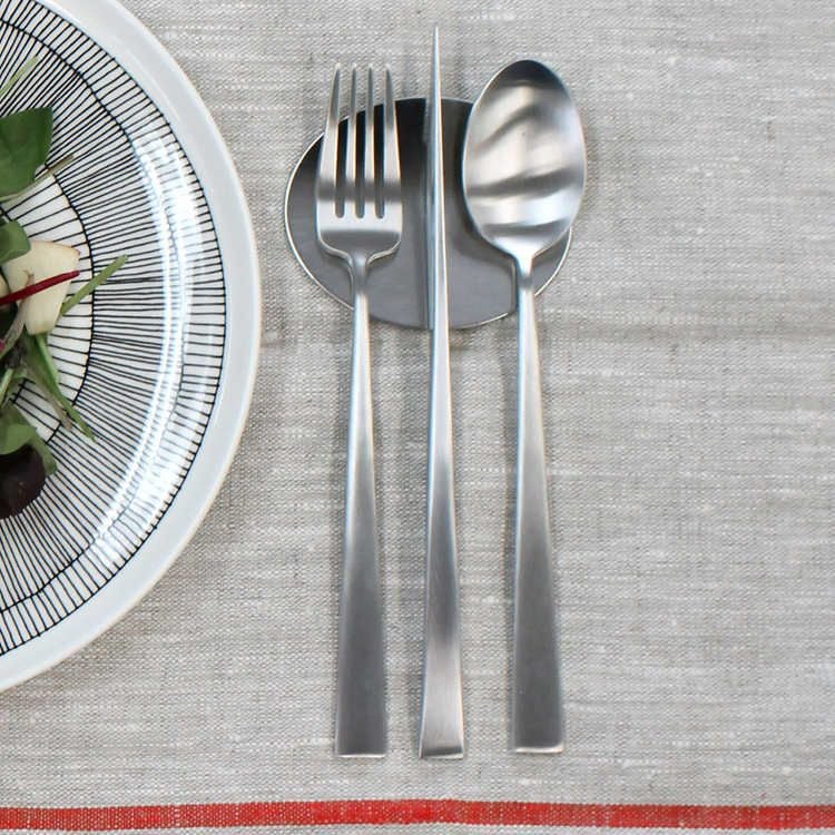 ＜4点セット＞クチポール（Cutipol） DUNA/デュナ ディナー3点＆カトラリーレスト1点 [ネコポス対応可(4セットまで)]