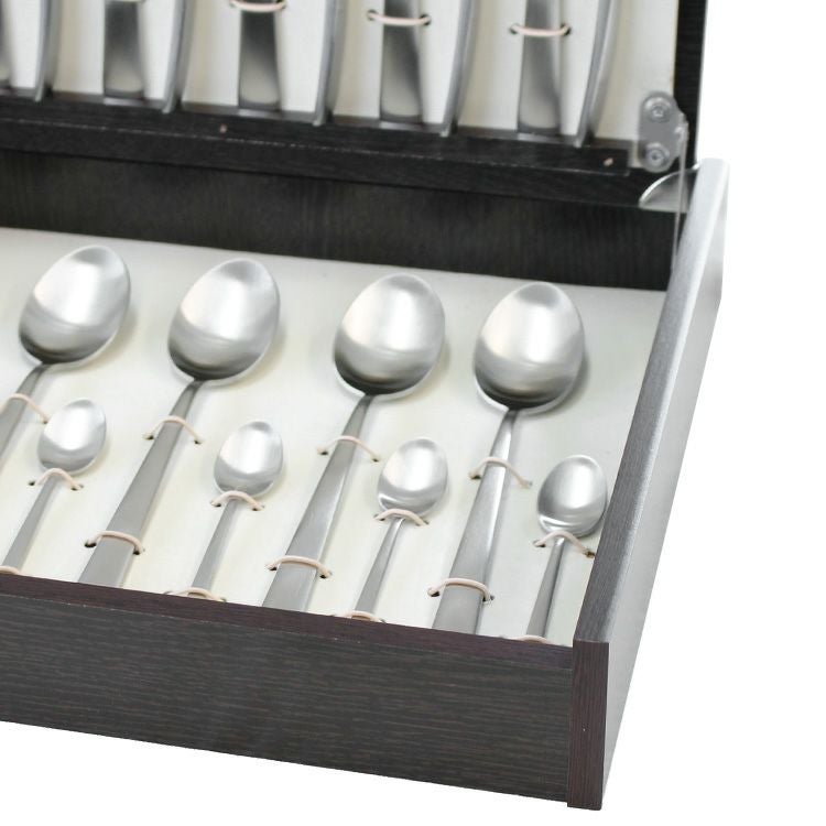 クチポール（Cutipol） DUNA/デュナ ディナー24点セット （ディナーナイフ・ディナーフォーク・ディナースプーン・コーヒー/ティースプーン） 収納木箱入り(ギフトボックス)