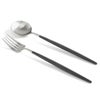 クチポール（Cutipol） GOA/ゴア ブラック サービングフォーク＆スプーン [ネコポス対応可(4セットまで)]