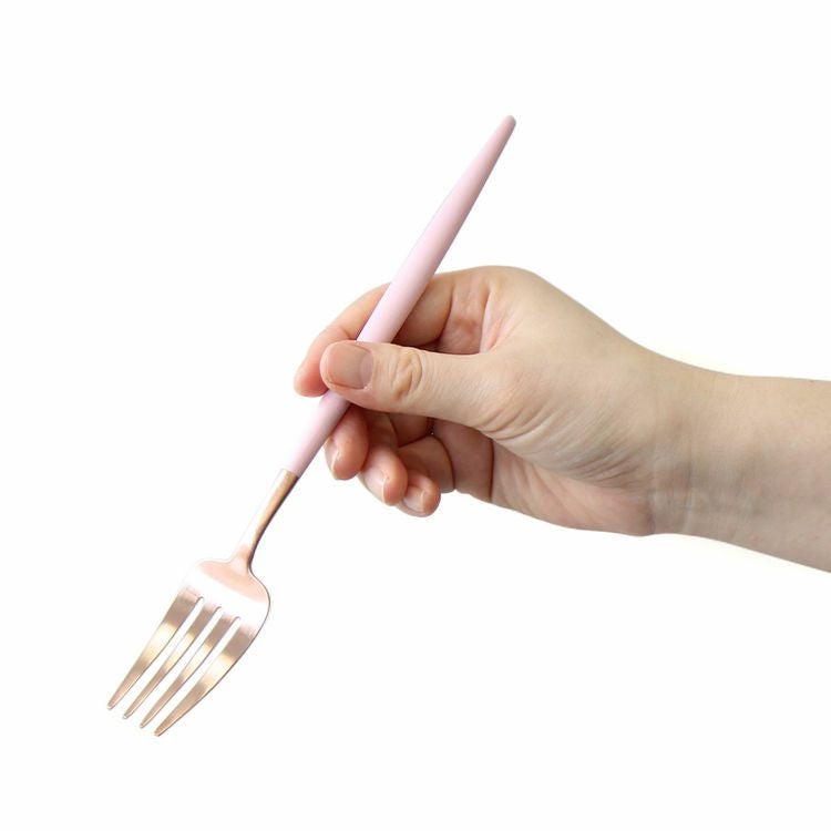 クチポール（Cutipol） GOA/ゴア ピンクマットローズゴールド ディナー/テーブルフォーク [ネコポス対応可(18点まで)]