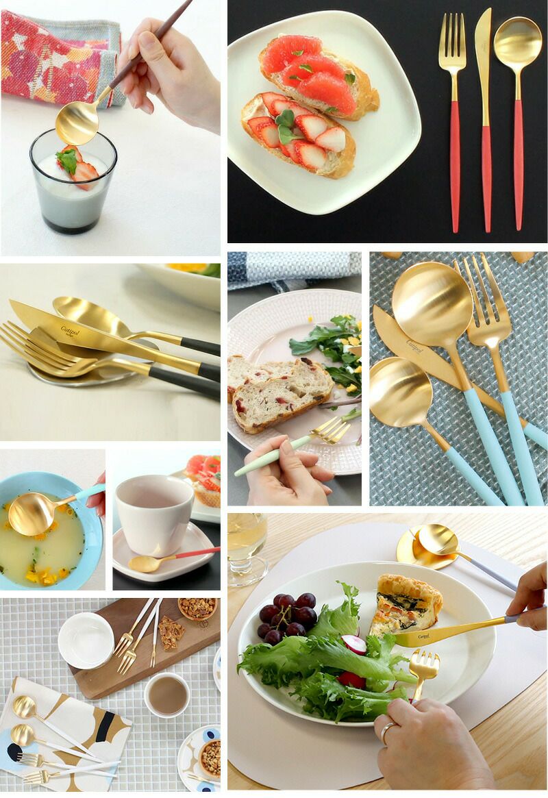 クチポール（Cutipol） GOA/ゴア ピンクマットローズゴールド デザートナイフ [ネコポス対応可(18点まで)]