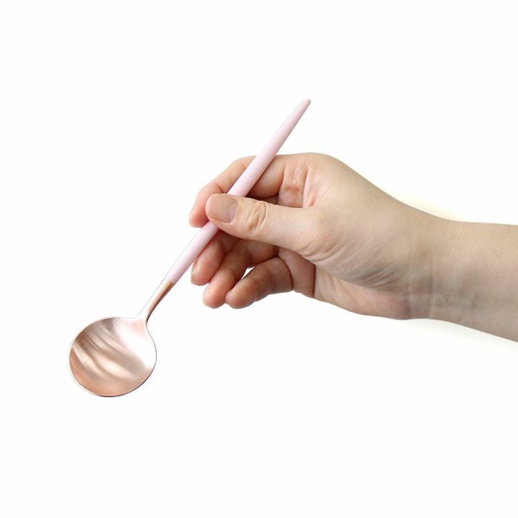 クチポール（Cutipol） GOA/ゴア ピンクマットローズゴールド デザートスプーン [ネコポス対応可(18点まで)]