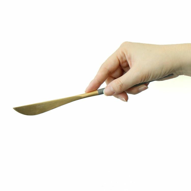 クチポール（Cutipol） GOA/ゴア グレーマットゴールド ディナーナイフ [ネコポス対応可(18点まで)]