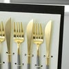 クチポール（Cutipol） GOA/ゴア グレーマットゴールド ディナー24点セット （ディナーナイフ・ディナーフォーク・ディナースプーン・コーヒー/ティースプーン） 収納木箱入り(ギフトボックス)