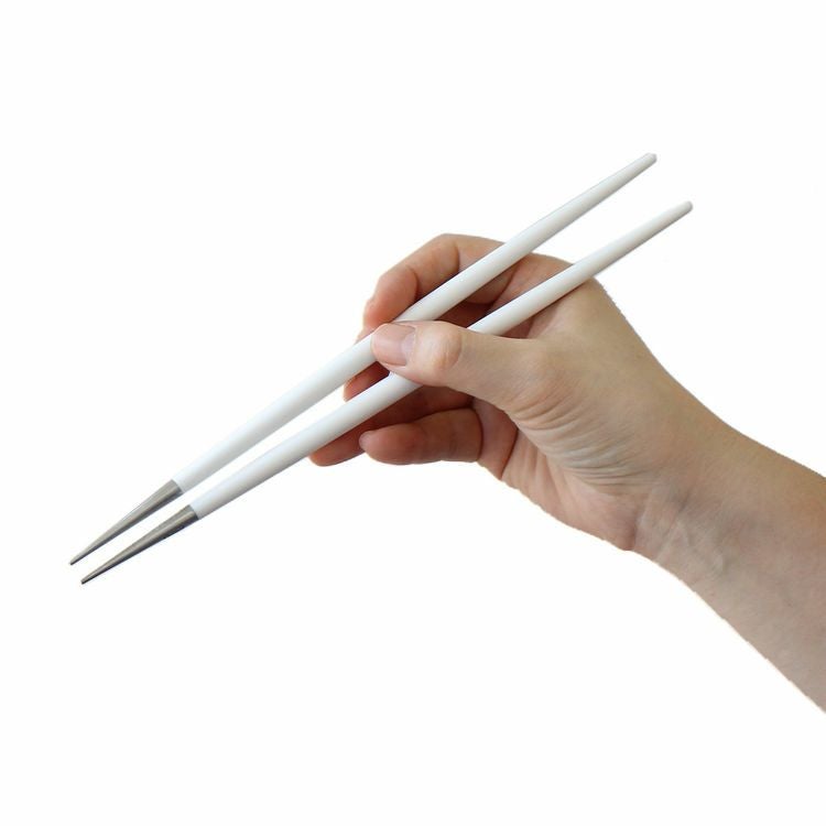 クチポール（Cutipol） GOA/ゴア ホワイト 箸 + 箸置きセット [ネコポス対応可(15セットまで)]