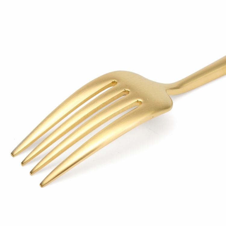 クチポール（Cutipol） MOON MATT/ムーンマット ゴールド デザートフォーク [ネコポス対応可(18点まで)]