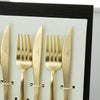 クチポール（Cutipol） DUNA/デュナ ゴールド ディナー24点セット （ディナーナイフ・ディナーフォーク・ディナースプーン・コーヒー/ティースプーン） 収納木箱入り(ギフトボックス)