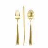 クチポール（Cutipol） DUNA/デュナ ゴールド デザート3点セット（デザートナイフ・デザートフォーク・デザートスプーン） [ネコポス対応可(6セットまで)]