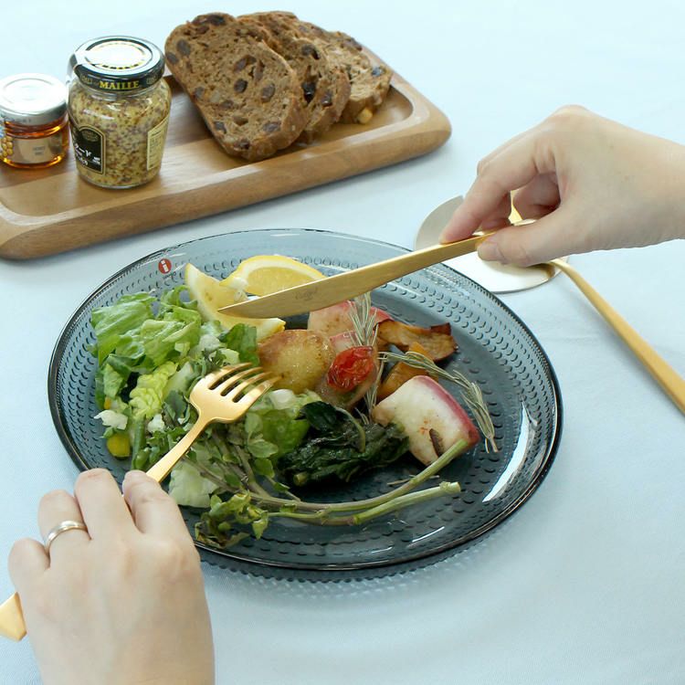 ＜4点セット＞クチポール（Cutipol） DUNA/デュナ ゴールド ディナー3点＆カトラリーレスト1点 [ネコポス対応可(4セットまで)]