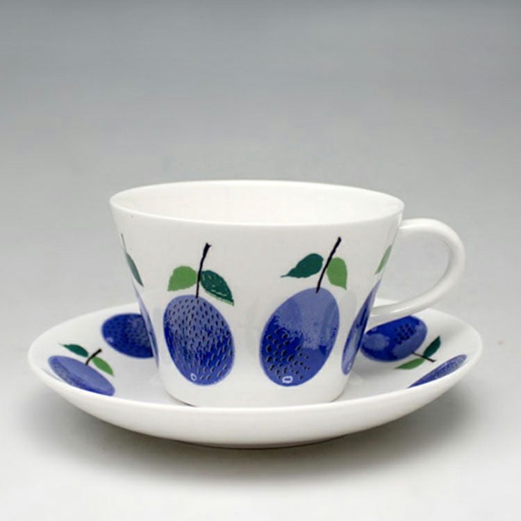グスタフスベリ（Gustavsberg） プルーヌス/Prunus コーヒーカップ＆ソーサー 【復刻版】