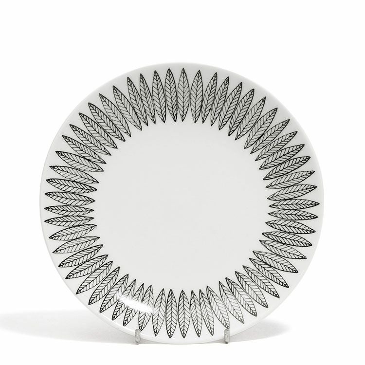 グスタフスベリ（Gustavsberg） サリックス/Salix ブラック プレート 18cm 【復刻版】