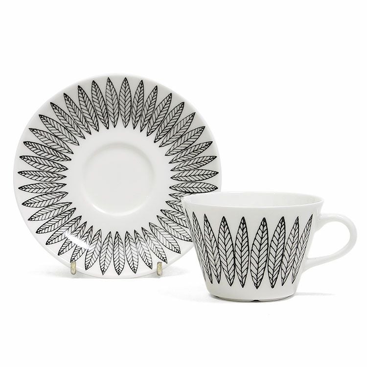 グスタフスベリ（Gustavsberg） サリックス/Salix ブラック コーヒーカップ＆ソーサー 【復刻版】