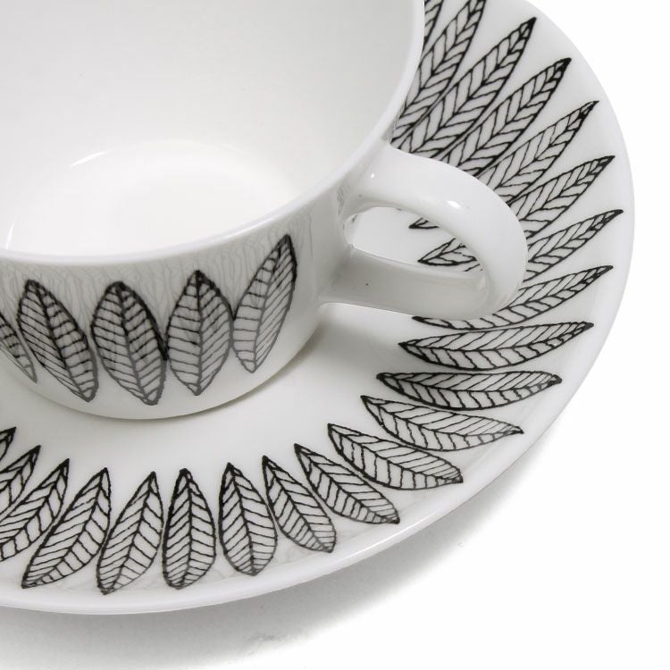 グスタフスベリ（Gustavsberg） サリックス/Salix ブラック コーヒーカップ＆ソーサー 【復刻版】