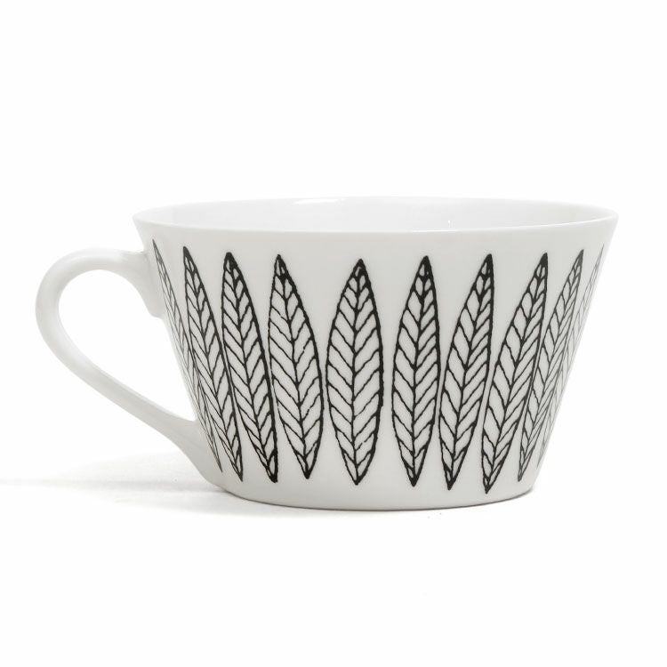 グスタフスベリ（Gustavsberg） サリックス/Salix ブラック ティーカップ＆ソーサー 【復刻版】