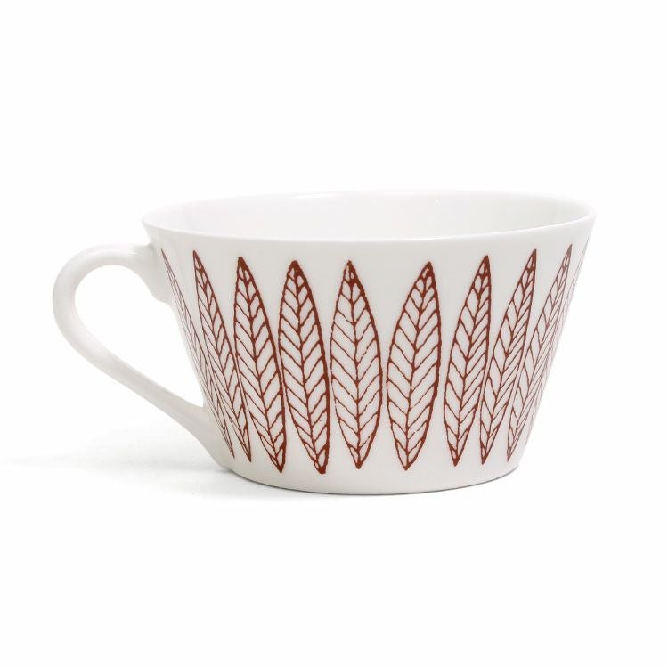 グスタフスベリ（Gustavsberg） サリックス/Salix レッド ティーカップ＆ソーサー 【復刻版】