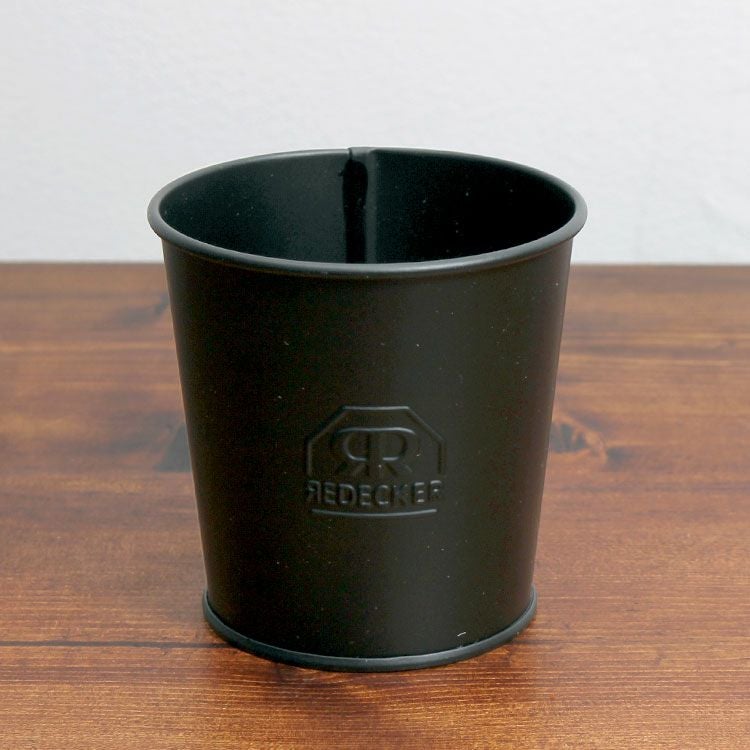 レデッカー（REDECKER）  ブラック ブリキの小物入れ（バケツ）