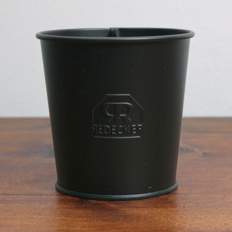 レデッカー（REDECKER）  ブラック ブリキの小物入れ（バケツ）