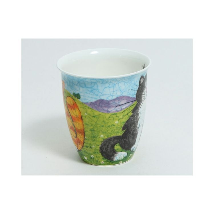 ダヌーン（Dunoon） マグカップ NEVIS おすまし白黒猫 HAPPY CATS BLACK