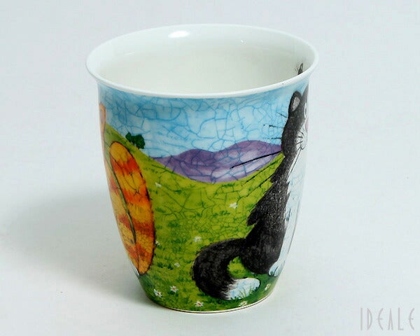 ダヌーン（Dunoon） マグカップ NEVIS おすまし白黒猫 HAPPY CATS BLACK