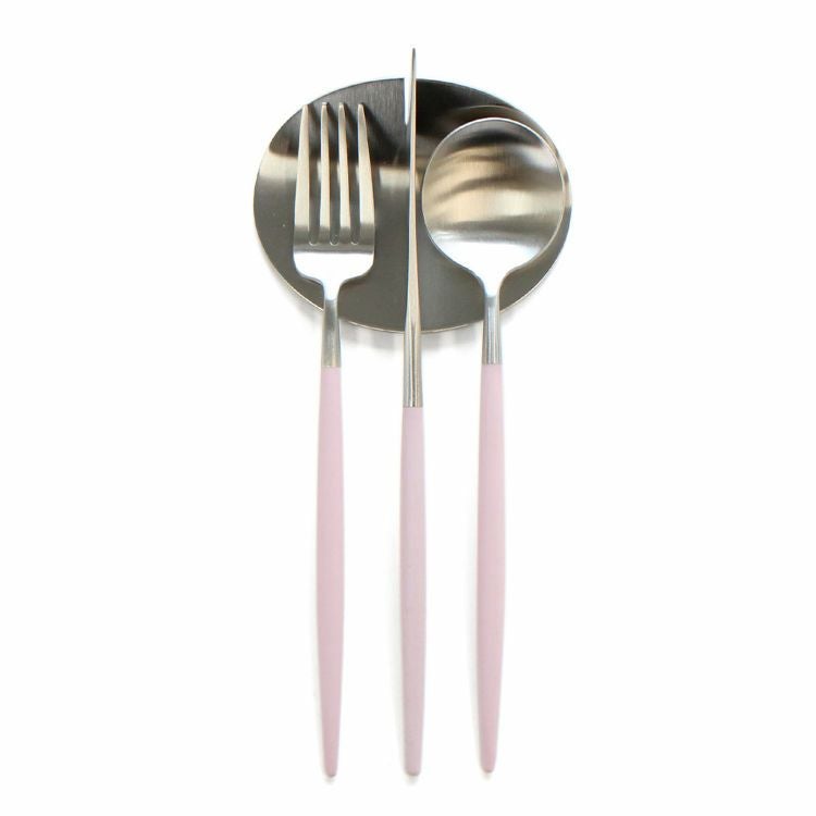 ＜4点セット＞クチポール（Cutipol） GOA/ゴア ピンク デザート3点＆カトラリーレスト1点 [ネコポス対応可(4セットまで)]