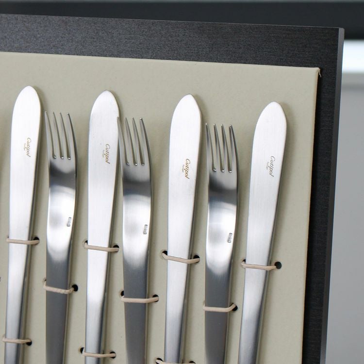 クチポール（Cutipol） VARIO MATT/ムーンマット ディナー24点セット （ディナーナイフ・ディナーフォーク・ディナースプーン・コーヒー/ティースプーン） 収納木箱入り(ギフトボックス)