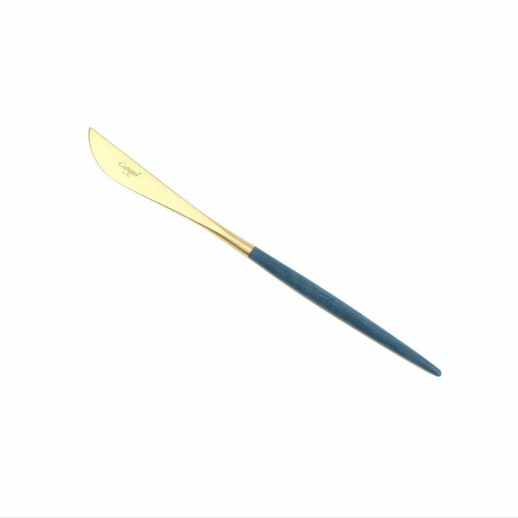 クチポール（Cutipol） ゴア/GOA ブルーマットゴールド デザートナイフ [ネコポス対応可(18点まで)]