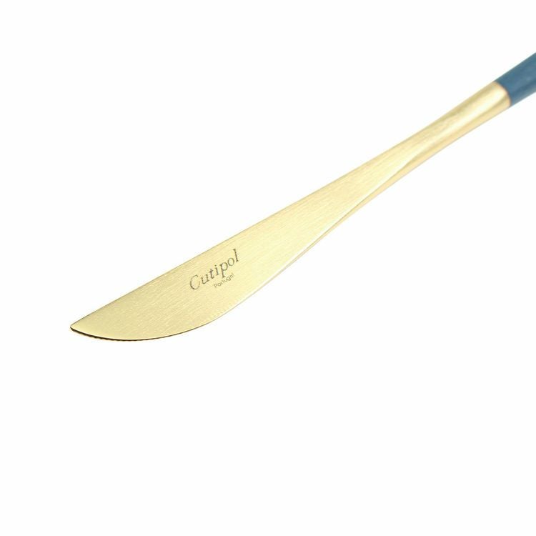 クチポール（Cutipol） ゴア/GOA ブルーマットゴールド デザートナイフ [ネコポス対応可(18点まで)]