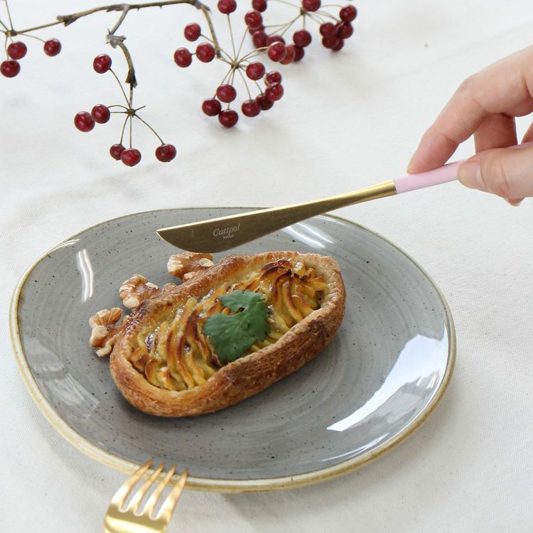 クチポール（Cutipol） ゴア/GOA ピンクマットゴールド デザートナイフ [ネコポス対応可(18点まで)]