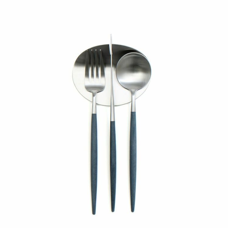 ＜4点セット＞クチポール（Cutipol） GOA/ゴア ブルー デザート3点＆カトラリーレスト1点 [ネコポス対応可(4セットまで)]