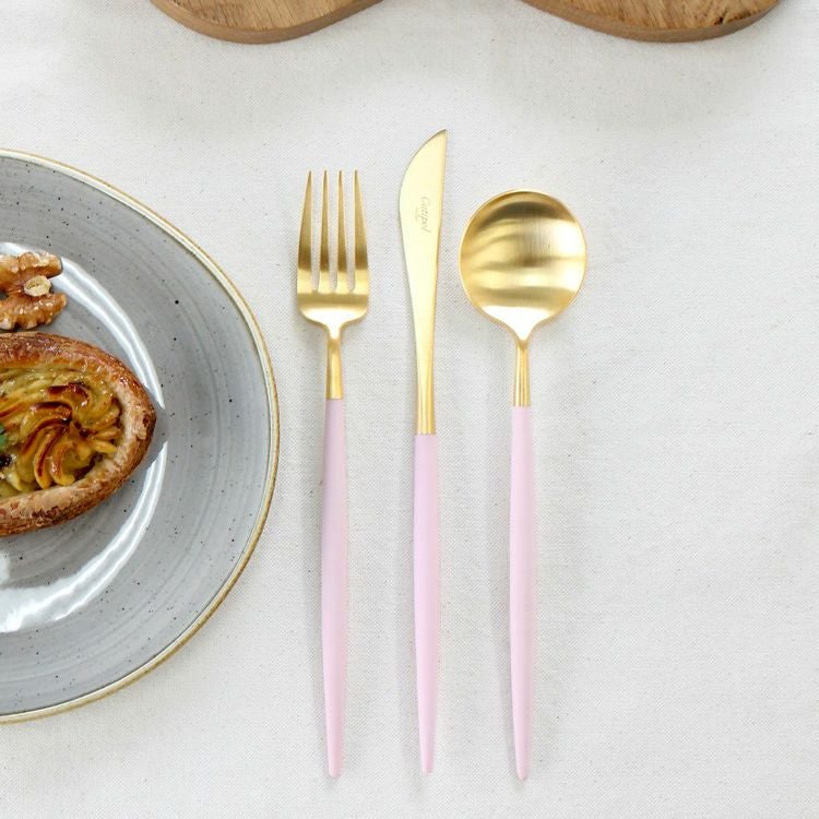 クチポール（Cutipol） ゴア/GOA ピンクマットゴールド デザート3点セット [ネコポス対応可(6セットまで)]