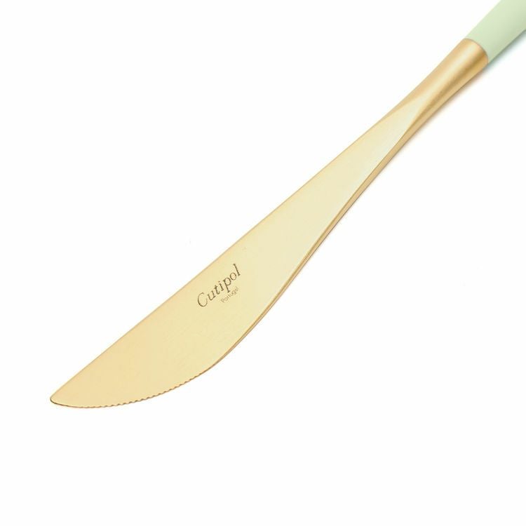 クチポール（Cutipol） ゴア/GOA セラドンマットゴールド ディナーナイフ [ネコポス対応可(18点まで)]